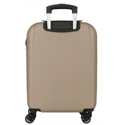 Troler cabina Roll Road Menorca, ABS, extensibil, 4 roti, bej auriu, 20x55x38 cm
