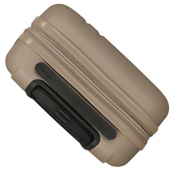 Troler cabina Roll Road Menorca, ABS, extensibil, 4 roti, bej auriu, 20x55x38 cm