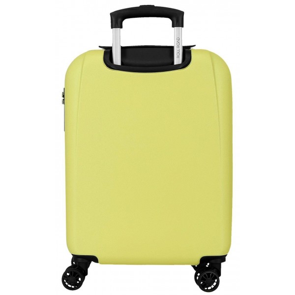 Troler cabina Roll Road Menorca, ABS, extensibil, 4 roti, galben, 20x55x38 cm