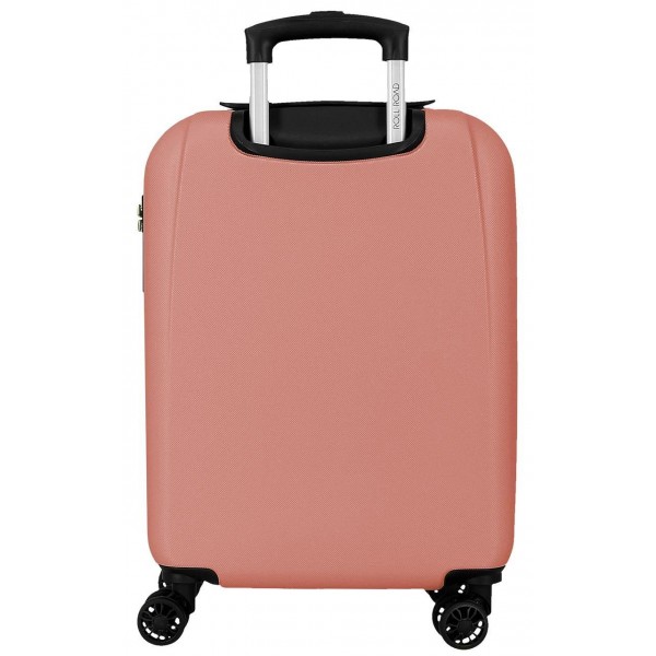 Troler cabina Roll Road Menorca, ABS, extensibil, 4 roti, nude, 20x55x38 cm