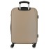 Troler mediu Roll Road Menorca, ABS, extensibil, 4 roti, bej auriu, 24x65x46 cm
