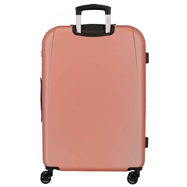 Troler mare Roll Road Menorca, ABS, extensibil, 4 roti, nude, 27x75x52 cm