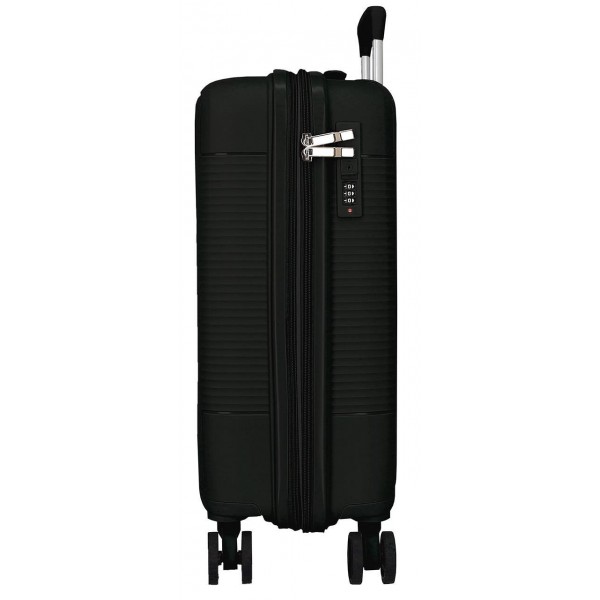 Troler cabina Roll Road Acadia, polipropilena, extensibil, 4 roti, negru, 20x55x35 cm