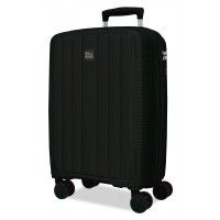 Troler cabina Roll Road Acadia, polipropilena, extensibil, 4 roti, negru, 20x55x35 cm