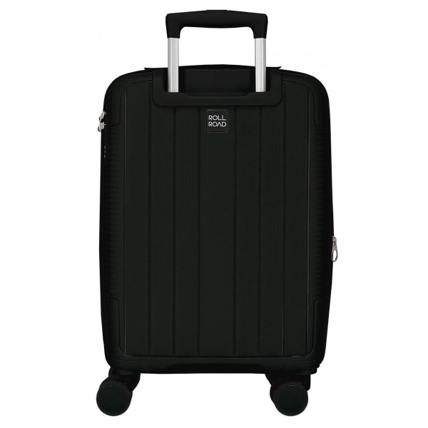 Troler cabina Roll Road Acadia, polipropilena, extensibil, 4 roti, negru, 20x55x35 cm