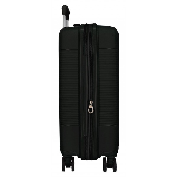 Troler cabina Roll Road Acadia, polipropilena, extensibil, 4 roti, negru, 20x55x35 cm