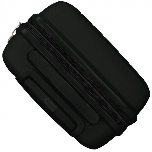 Troler cabina Roll Road Acadia, polipropilena, extensibil, 4 roti, negru, 20x55x35 cm