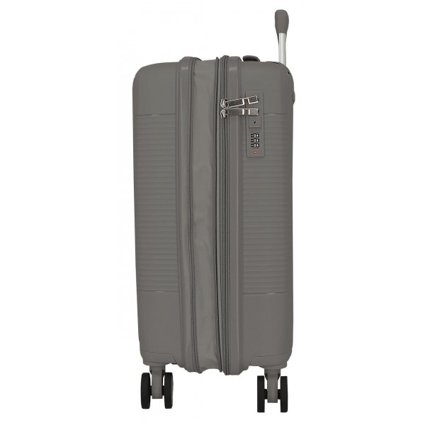 Troler cabina Roll Road Acadia, polipropilena, extensibil, 4 roti, antracit, 20x55x35 cm