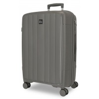 Troler mediu Roll Road Acadia, polipropilena, extensibil 4 roti, antracit, 25x65x41 cm