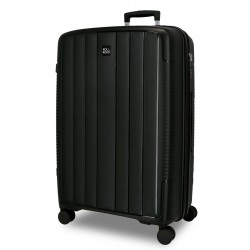 Troler mare Roll Road Acadia, polipropilena, extensibil 4 roti, negru, 29x75x48 cm