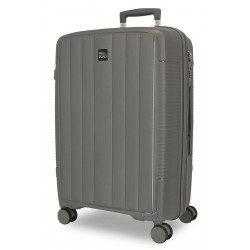 Troler mare Roll Road Acadia, polipropilena, extensibil, 4 roti, antracit, 29x75x48 cm