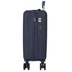 Troler cabina Movom Timber bleumarin, ABS, roti amovibile, 4 roti, 20x40x30 cm