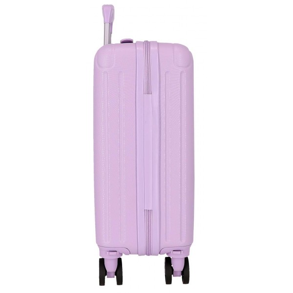 Troler cabina Movom Timber lila, ABS, roti amovibile, 4 roti, 20x40x30 cm
