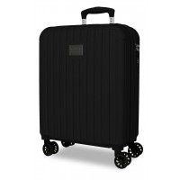 Troler cabina Movom Timber, ABS, extensibil, 4 roti, negru, 20x55x40 cm