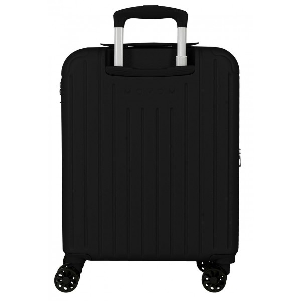 Troler cabina Movom Timber, ABS, extensibil, 4 roti, negru, 20x55x40 cm