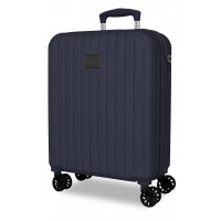 Troler cabina Movom Timber, ABS, extensibil, 4 roti, bleumarin, 20x55x40 cm