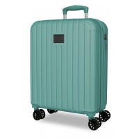 Troler cabina Movom Timber, ABS, extensibil, 4 roti, turcoaz, 20x55x40 cm