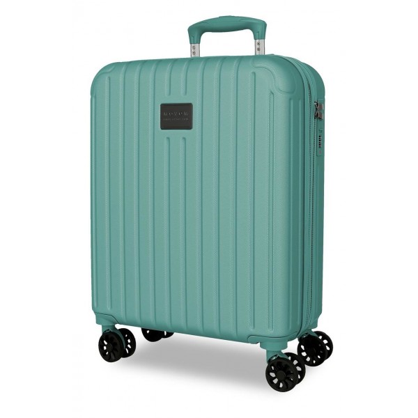 Troler cabina Movom Timber, ABS, extensibil, 4 roti, turcoaz, 20x55x40 cm