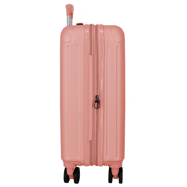 Troler cabina Movom Timber, ABS, extensibil, 4 roti, nude, 20x55x40 cm