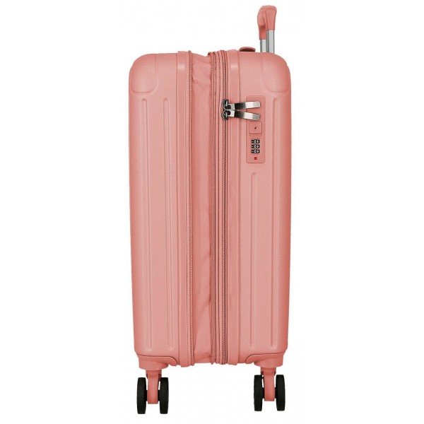 Troler cabina Movom Timber, ABS, extensibil, 4 roti, nude, 20x55x40 cm