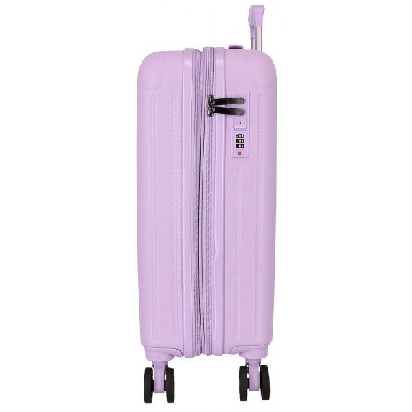 Troler cabina Movom Timber, ABS, extensibil, 4 roti, lila, 20x55x40 cm