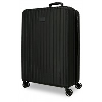 Troler mare Movom Timber, ABS, extensibil, 4 roti, negru, 31x78x53 cm