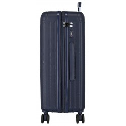Troler mare Movom Timber, ABS, extensibil, 4 roti, bleumarin, 31x78x53 cm