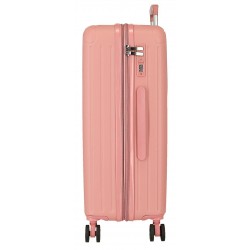 Troler mare Movom Timber, ABS, extensibil, 4 roti, nude, 31x78x53 cm