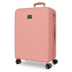 Troler mare Movom Timber, ABS, extensibil, 4 roti, nude, 31x78x53 cm