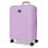 Troler mare Movom Timber, ABS, extensibil, 4 roti, lila, 31x78x53 cm