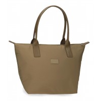 Geanta tote Movom Loop, taupe, 18.5x31x45 cm