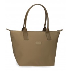Geanta tote Movom Loop, taupe, 18.5x31x45 cm