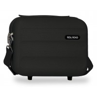Geanta cosmetice Roll Road Flex, ABS, adaptabila, negru, 15x21x29 cm