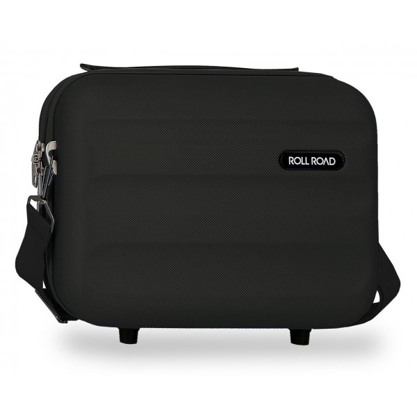 Geanta cosmetice Roll Road Flex, ABS, adaptabila, negru, 15x21x29 cm