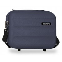 Geanta cosmetice Roll Road Flex, ABS, adaptabila, bleumarin, 15x21x29 cm