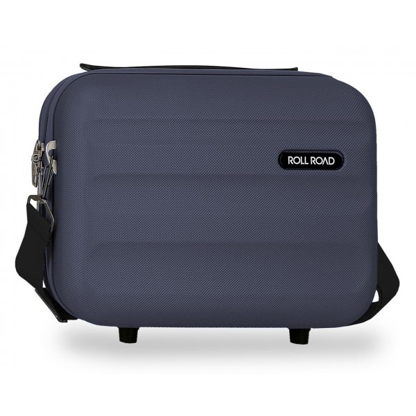 Geanta cosmetice Roll Road Flex, ABS, adaptabila, bleumarin, 15x21x29 cm