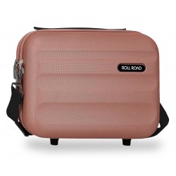 Geanta cosmetice Roll Road Flex, ABS, adaptabila, nude, 15x21x29 cm