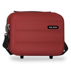 Geanta cosmetice Roll Road Flex, ABS, adaptabila, bordo, 15x21x29 cm