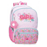 Rucsac fete Enso Girl Zone adaptabil, 2 compartimente 17x44x32 cm