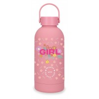 Sticla termo 350 ml Enso Girl Zone din otel inoxidabil roz 6.5x18.5x6.5 cm