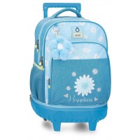 Rucsac troler detasabil Enso Happiness 2 roti 21x44x33 cm