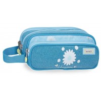 Borseta cosmetice fete Enso Happiness, 3 compartimente 9x10x22 cm
