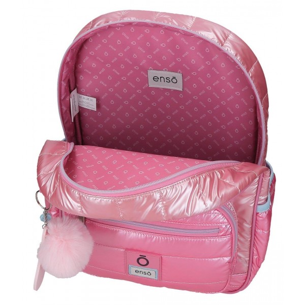 Rucsac fete Enso Into The Wild adaptabil, roz 12x38x30 cm