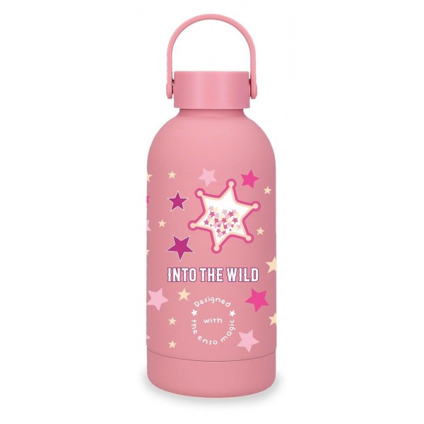 Sticla termo 350 ml Enso Into the Wild din otel inoxidabil roz 6.5x18.5x6.5 cm