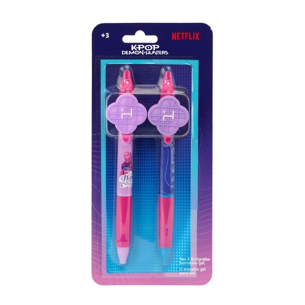 Display 2 pixuri radiabile K-Pop Demon Hunters Stationery 200x90 mm