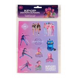 Set 12 Stickers K-Pop Demon Hunters Stationery 105x148 mm