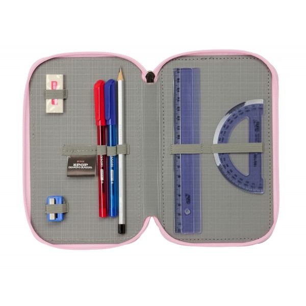 Penar echipat K-Pop Demon Hunters Iconic cu 3 compartimente 37 piese 12.5x19.5x5.5 cm