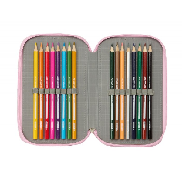 Penar echipat K-Pop Demon Hunters Iconic cu 3 compartimente 37 piese 12.5x19.5x5.5 cm