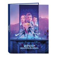 Dosar mecanic K-Pop Demon Hunters Stationery A4 cu 4 inele 26.5x33x4 cm
