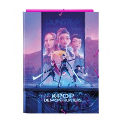 Dosar cu clapete K-Pop Demon Hunters Stationery A4 cu elastic 26x33.5x2.5 cm